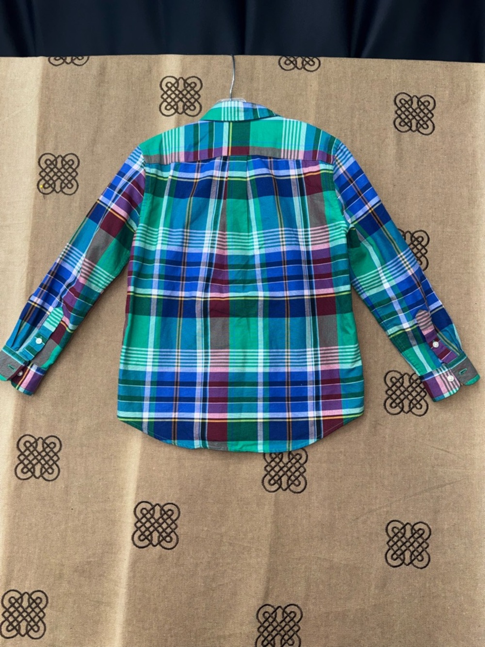 Polo by Ralph Lauren boys Plaid Cotton Oxford Shirt size 7 - Picture 9 of 12
